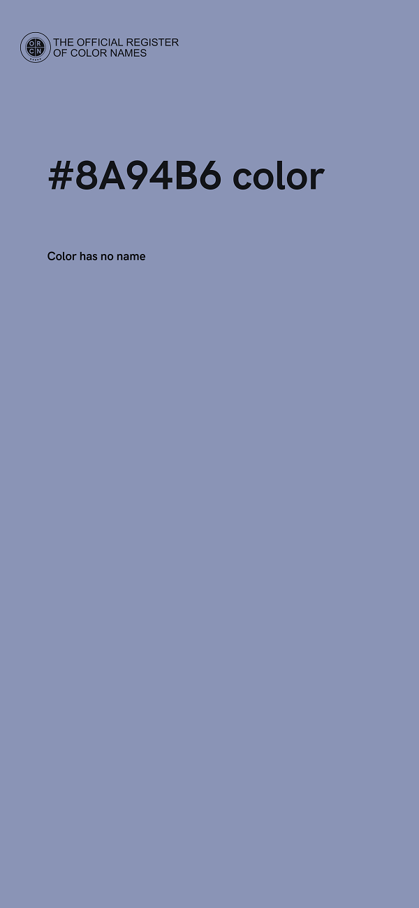 #8A94B6 color image