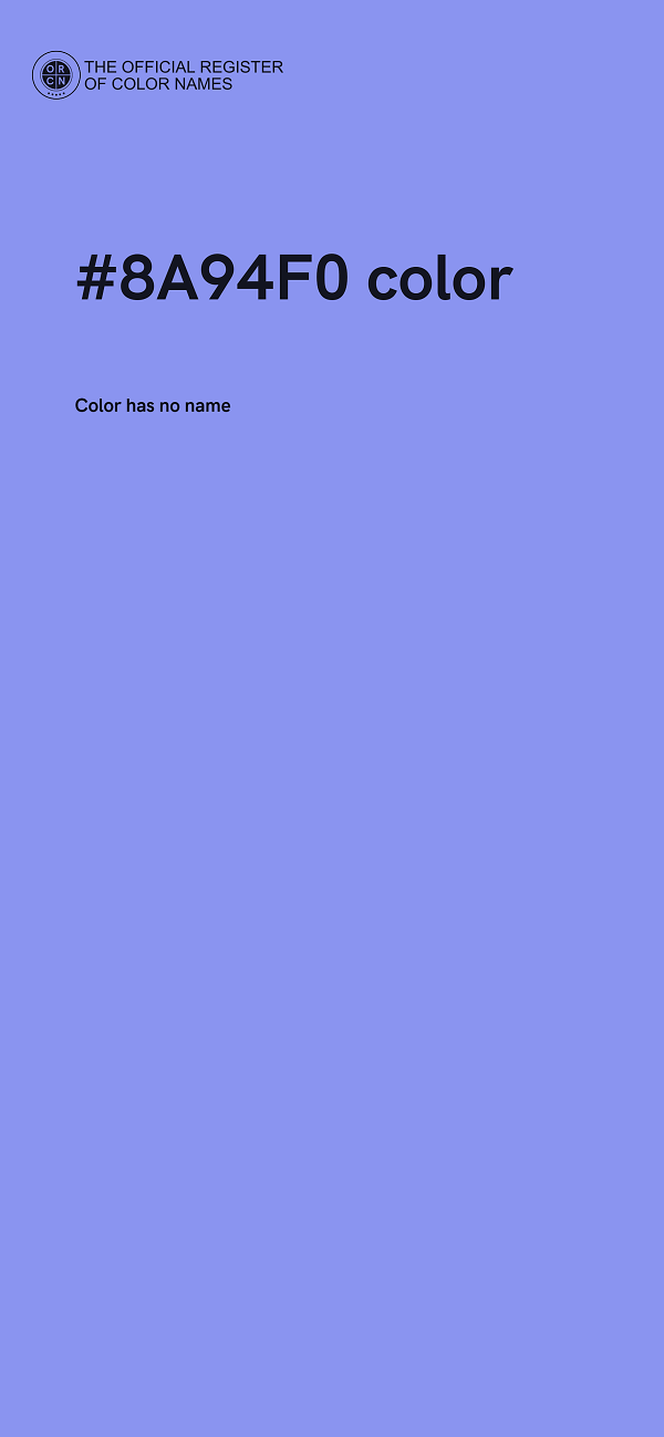 #8A94F0 color image