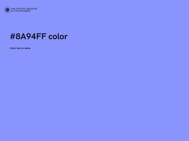 #8A94FF color image