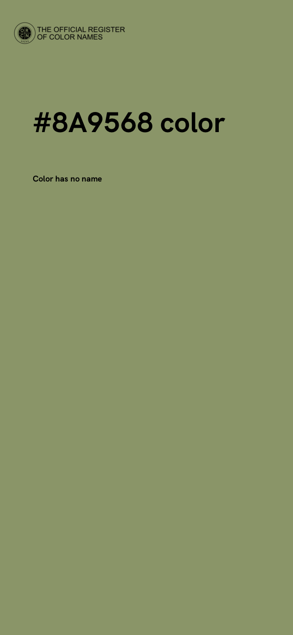#8A9568 color image