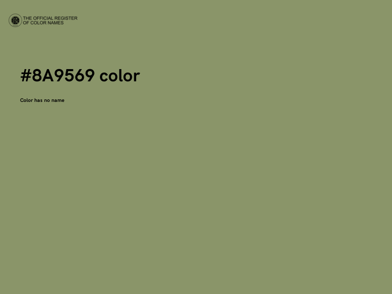 #8A9569 color image