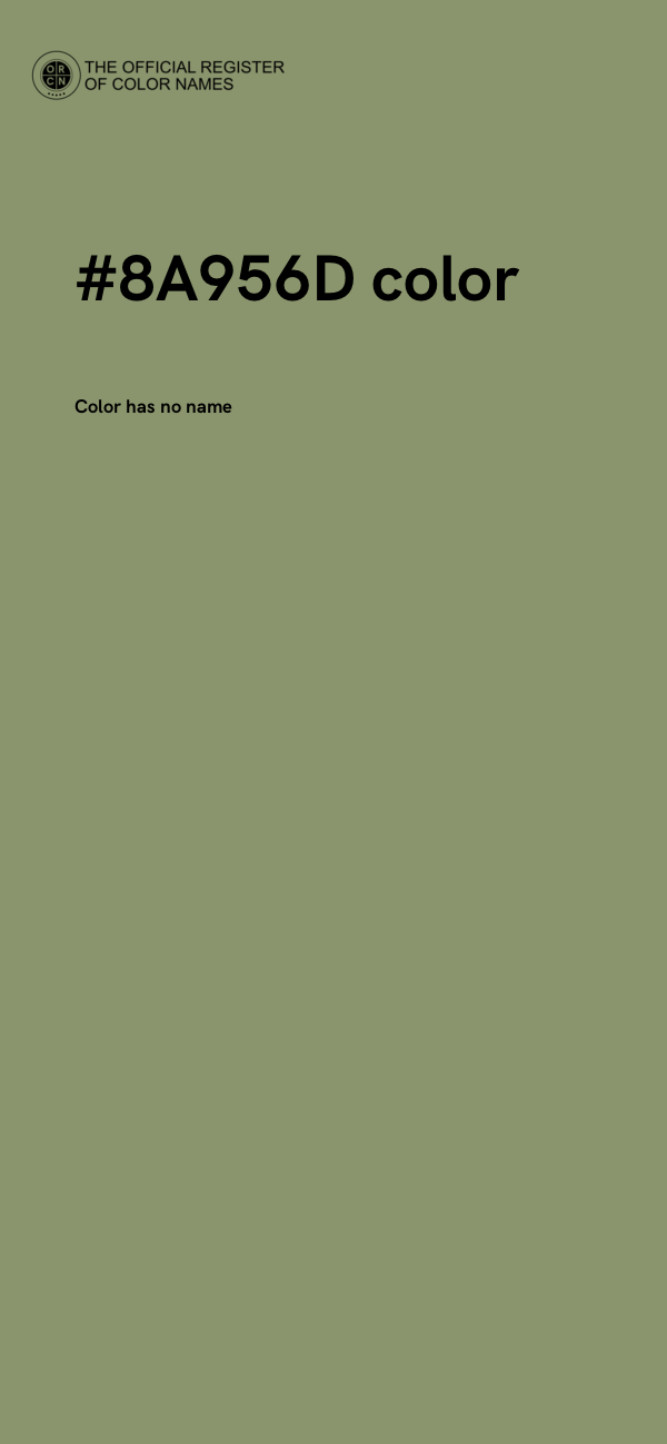 #8A956D color image