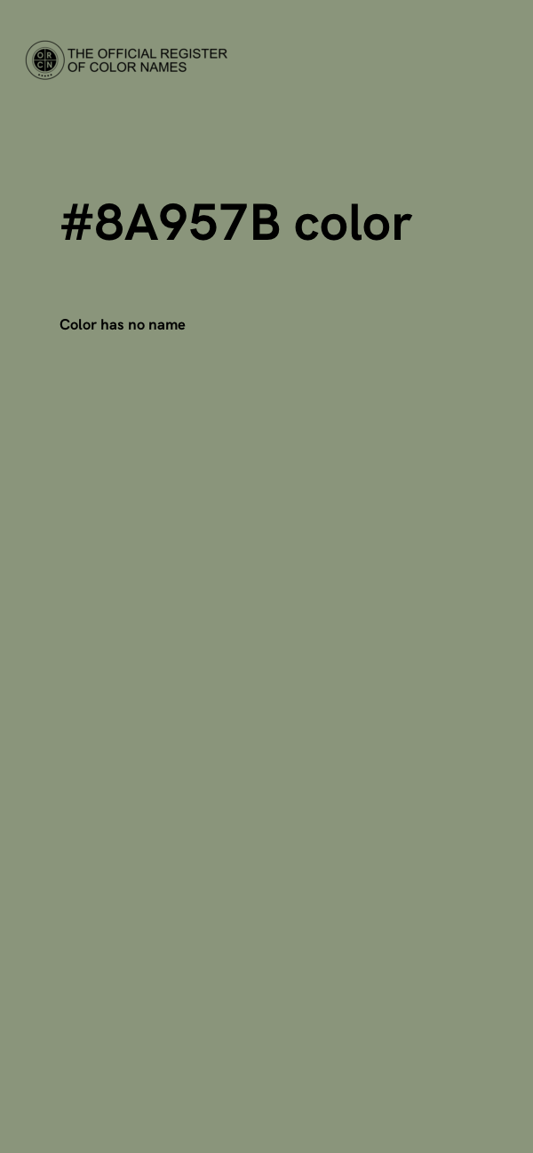 #8A957B color image