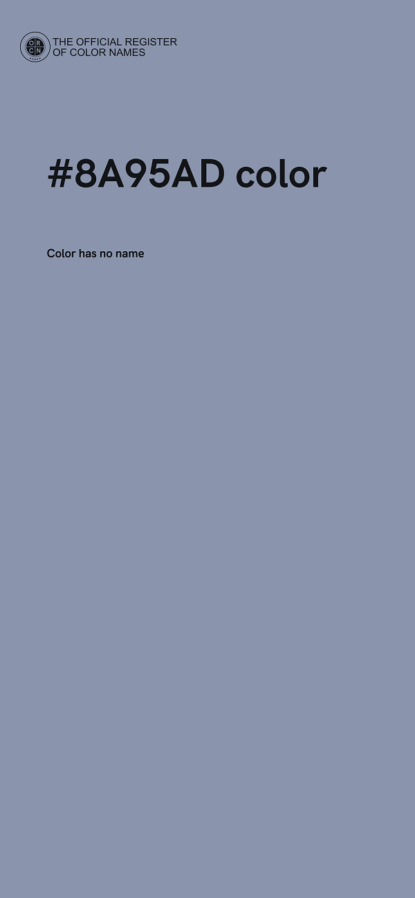 #8A95AD color image