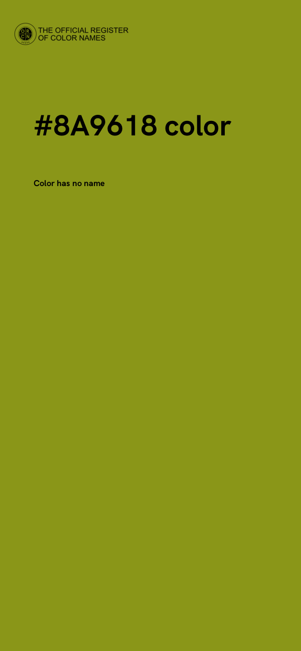 #8A9618 color image
