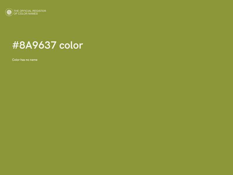 #8A9637 color image