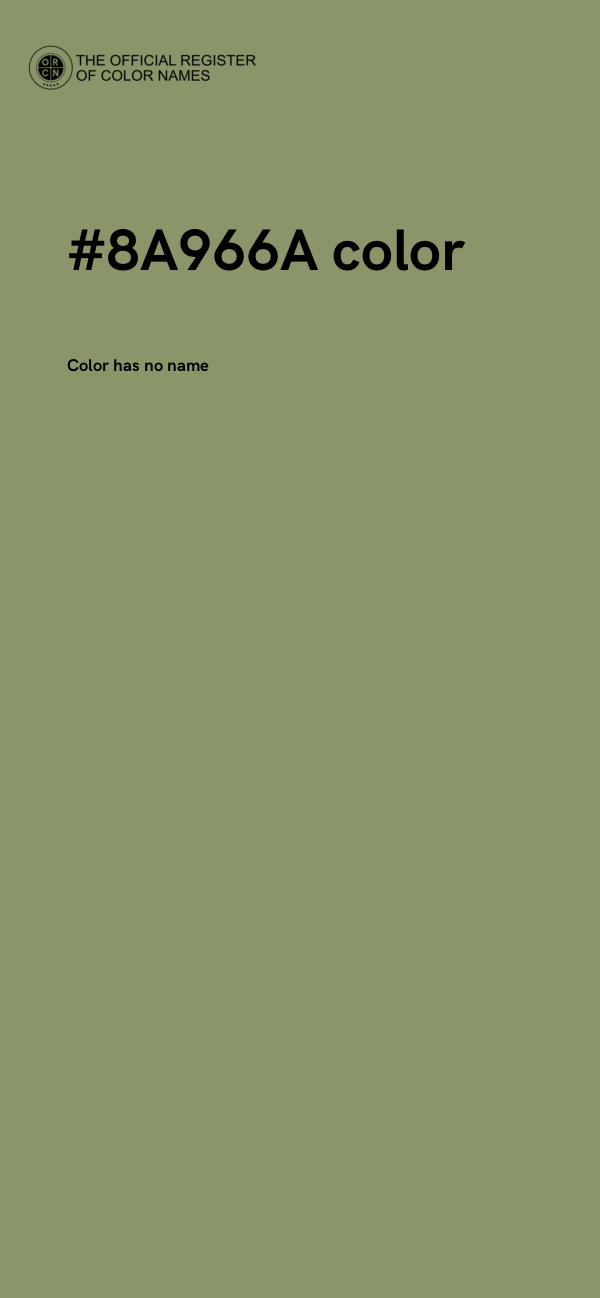 #8A966A color image