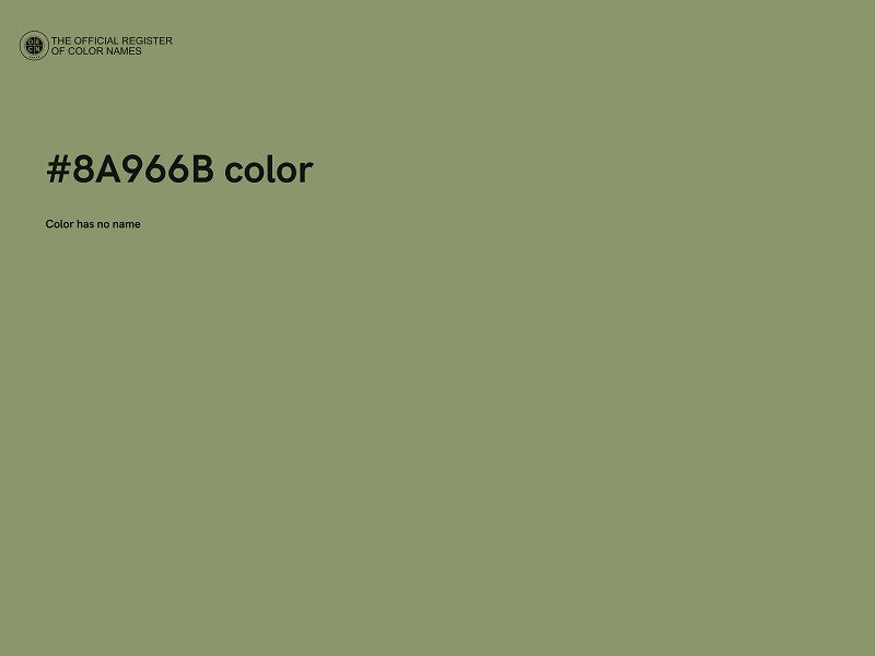 #8A966B color image