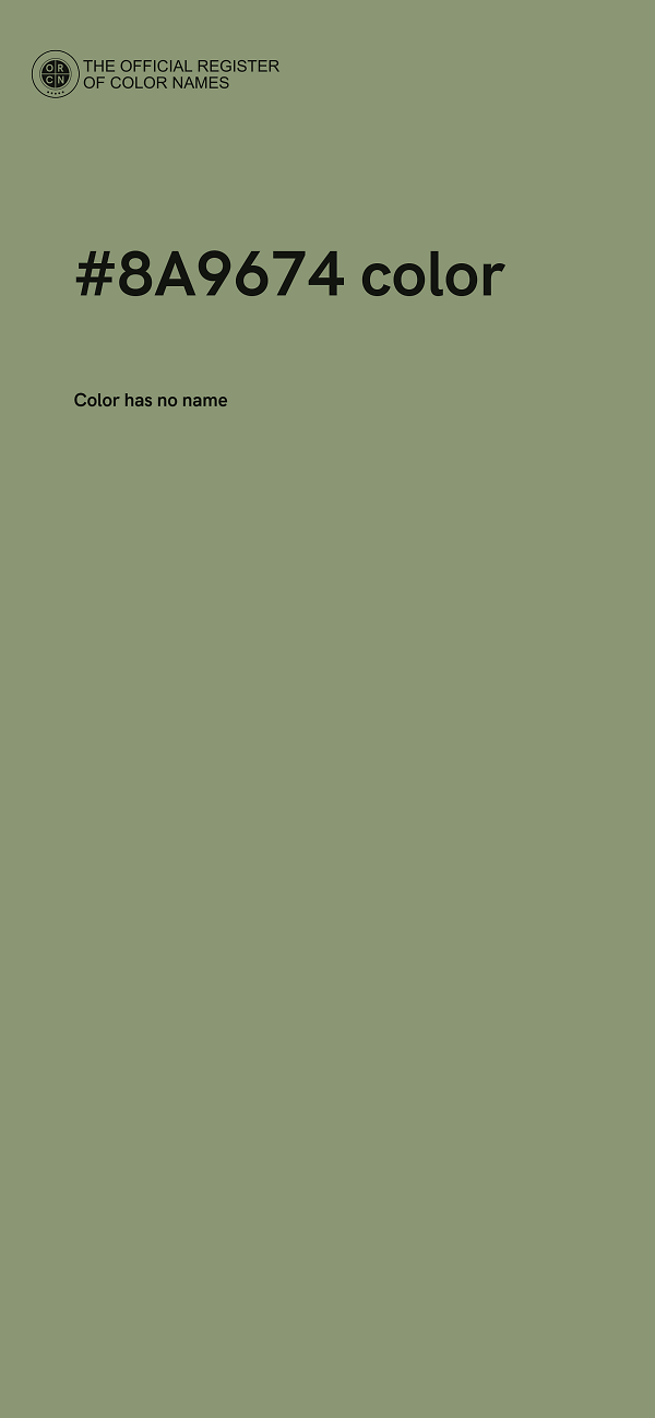 #8A9674 color image