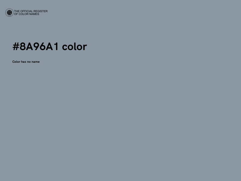 #8A96A1 color image