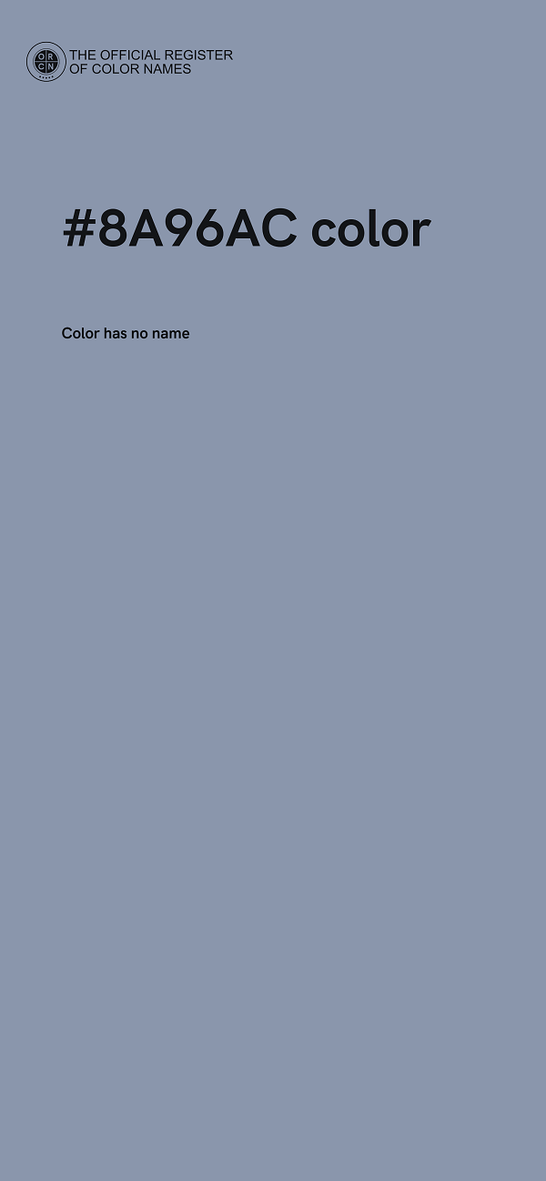#8A96AC color image