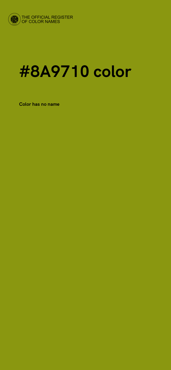 #8A9710 color image