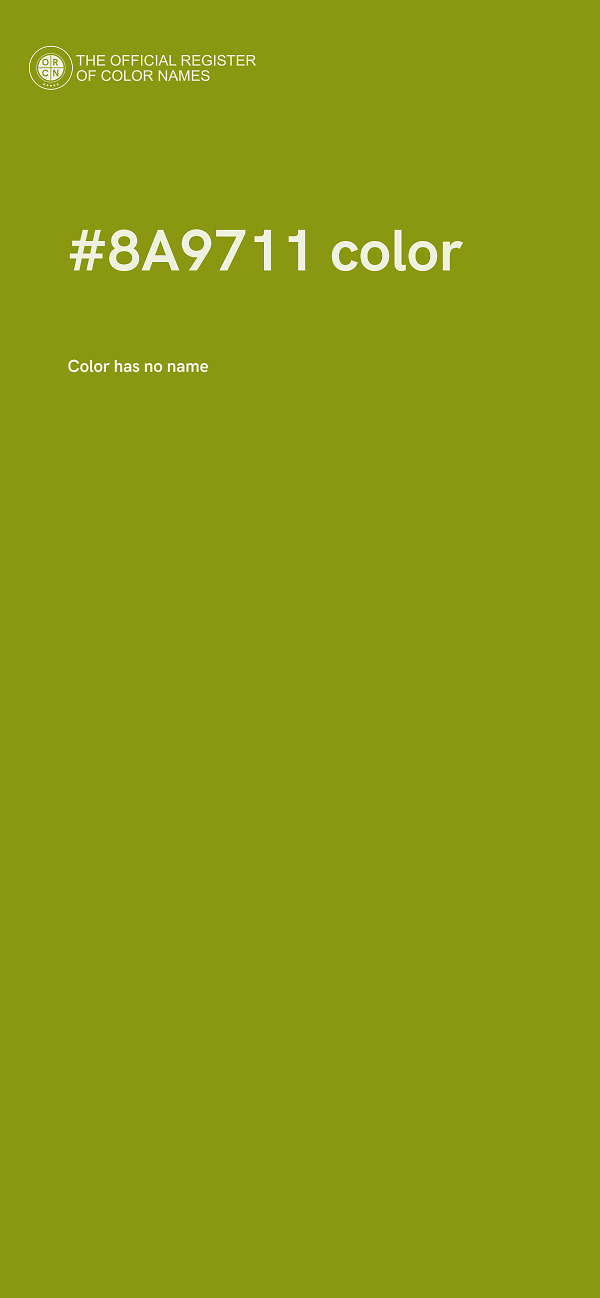#8A9711 color image