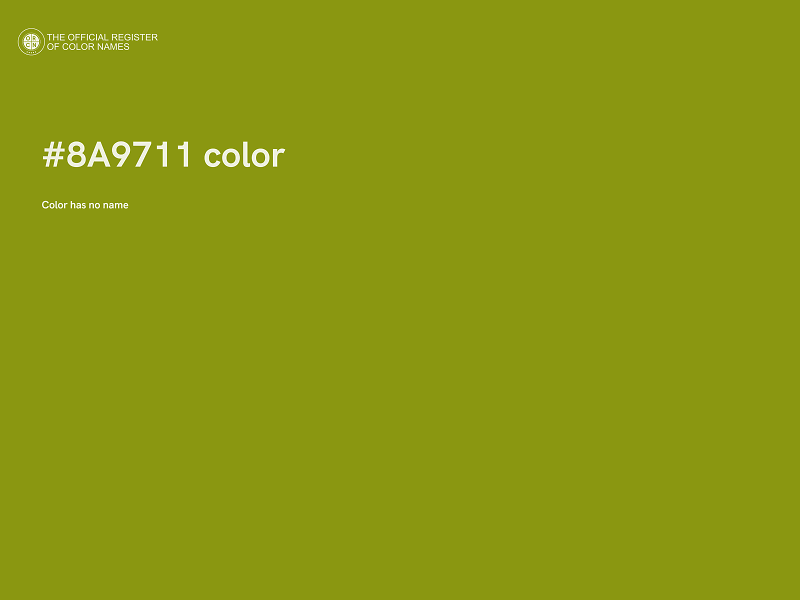 #8A9711 color image