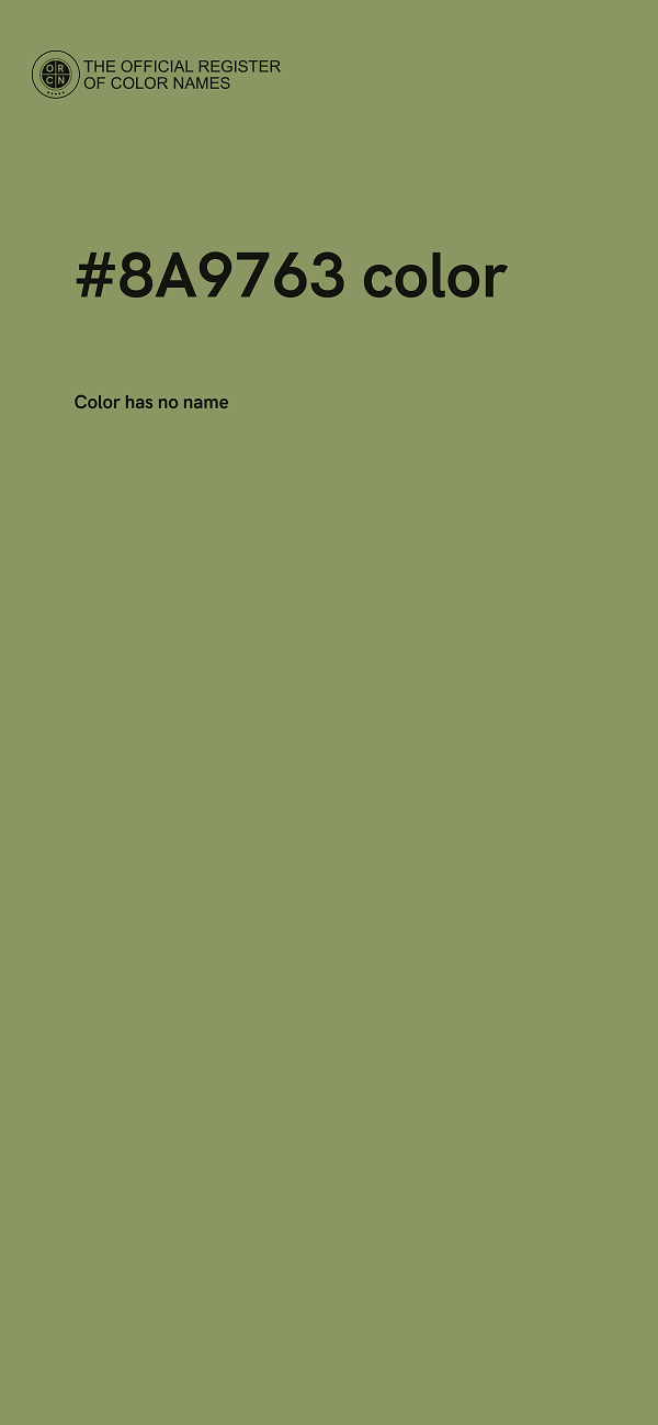 #8A9763 color image