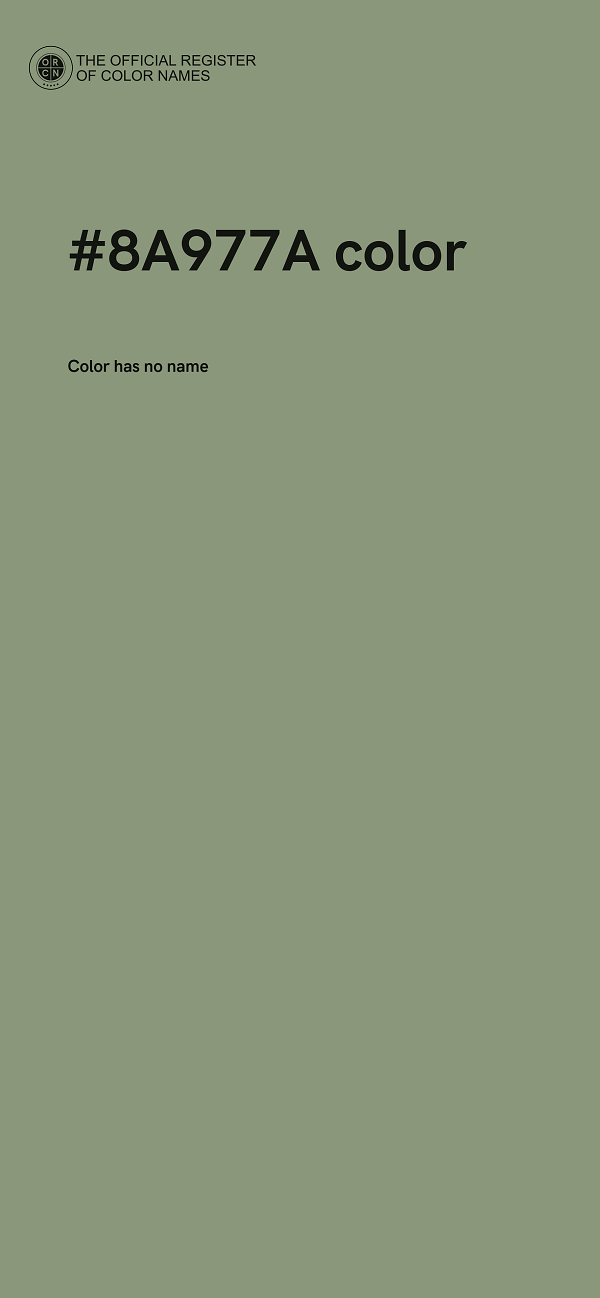 #8A977A color image