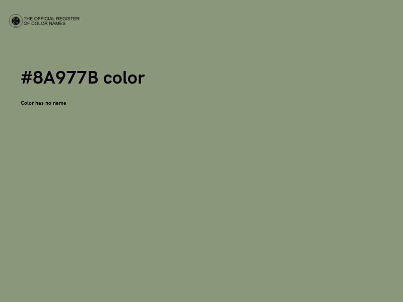 #8A977B color image