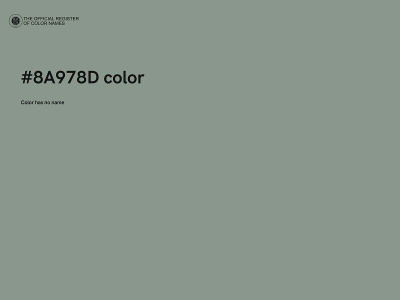 #8A978D color image