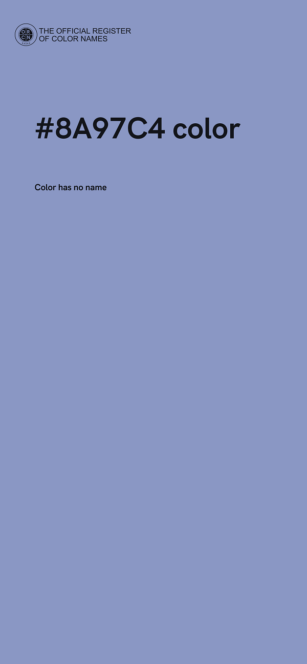 #8A97C4 color image