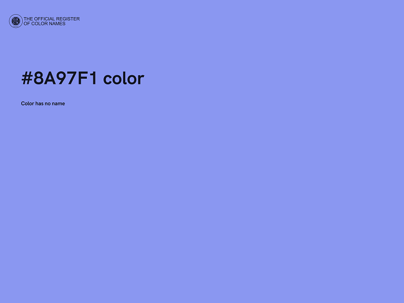 #8A97F1 color image