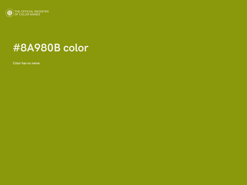 #8A980B color image