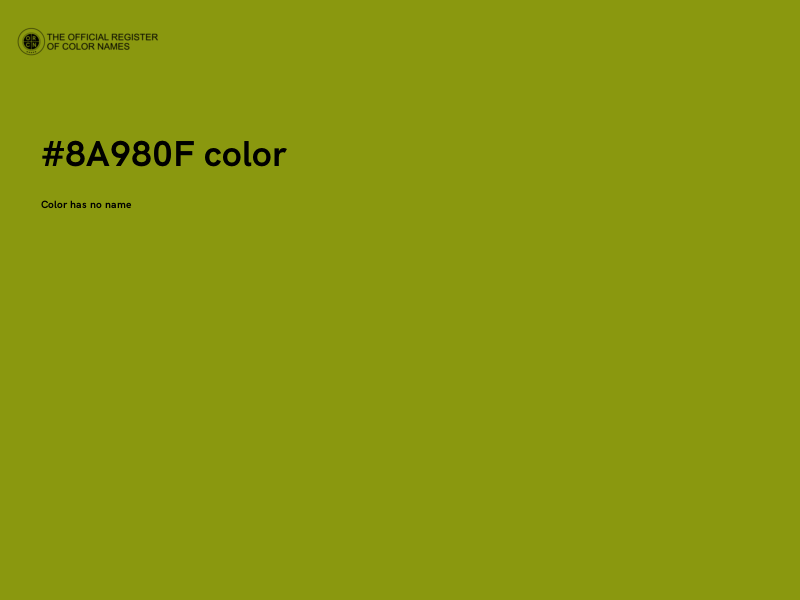 #8A980F color image