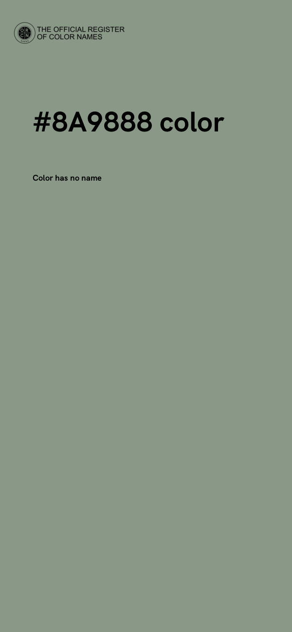 #8A9888 color image