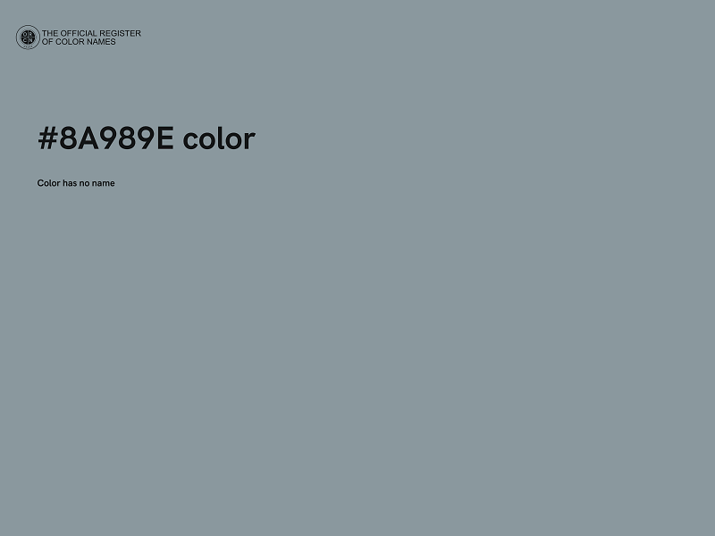 #8A989E color image