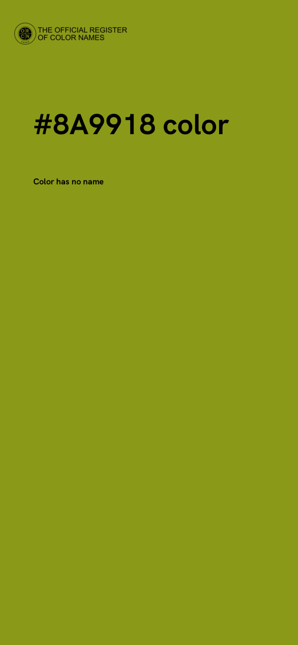 #8A9918 color image