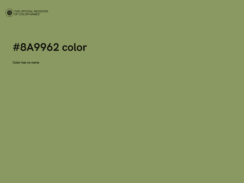 #8A9962 color image