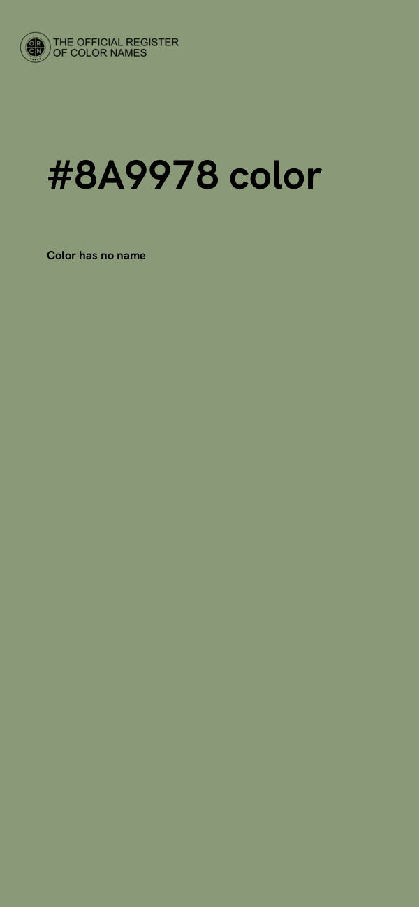 #8A9978 color image