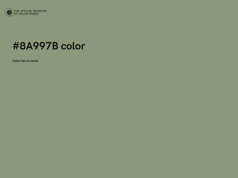 #8A997B color image