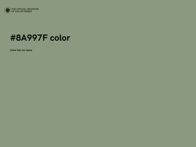#8A997F color image