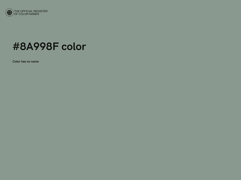 #8A998F color image