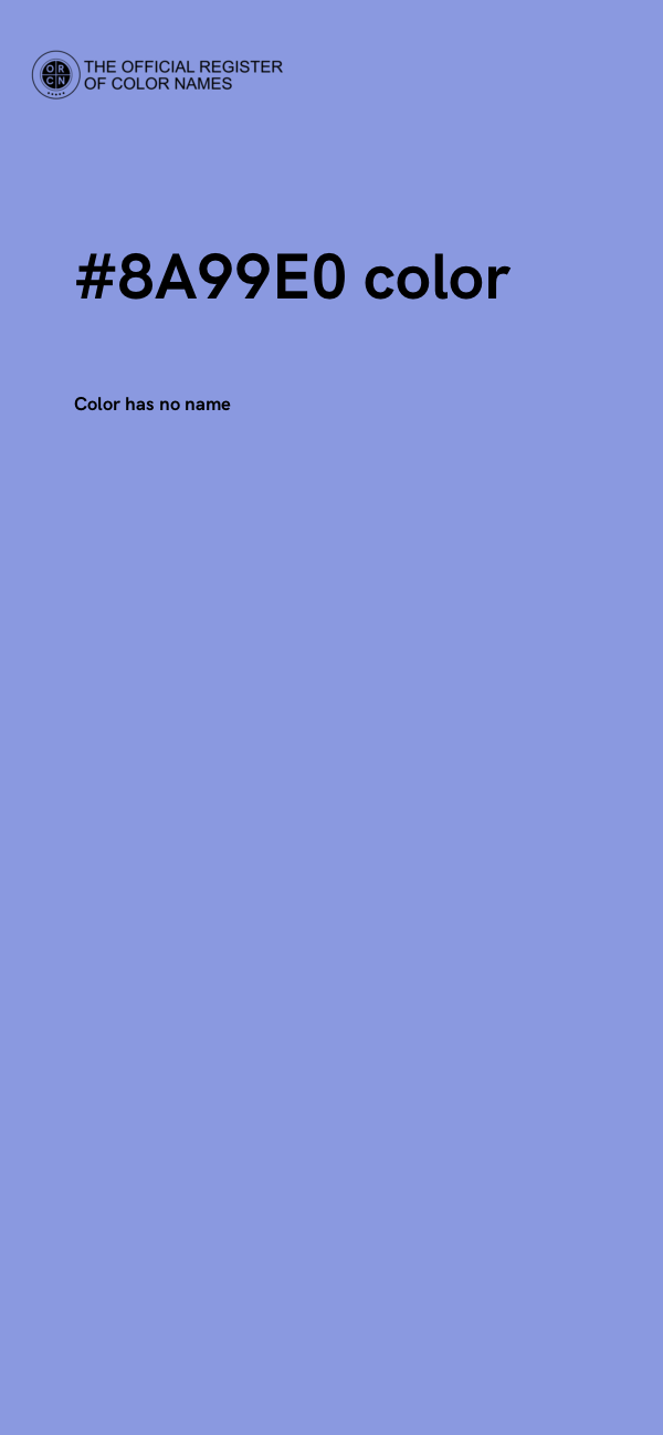 #8A99E0 color image