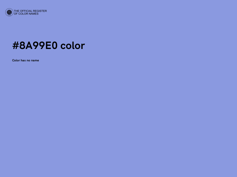 #8A99E0 color image