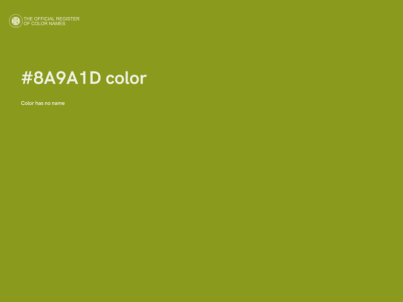 #8A9A1D color image