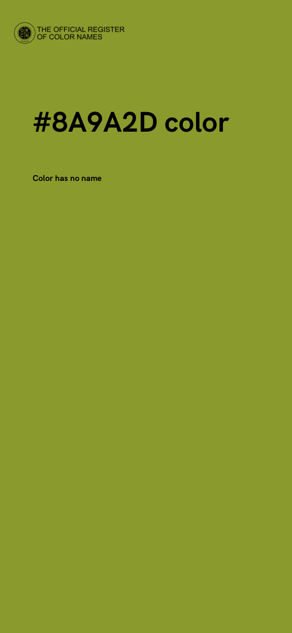 #8A9A2D color image
