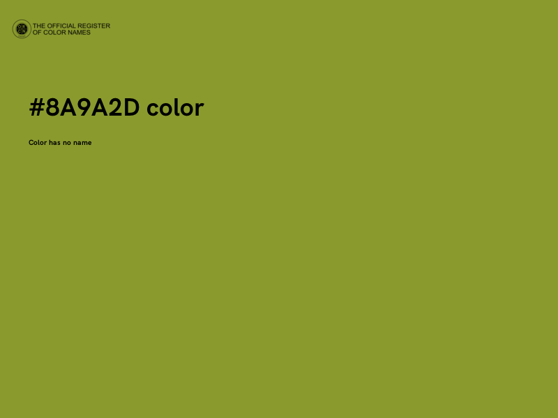 #8A9A2D color image