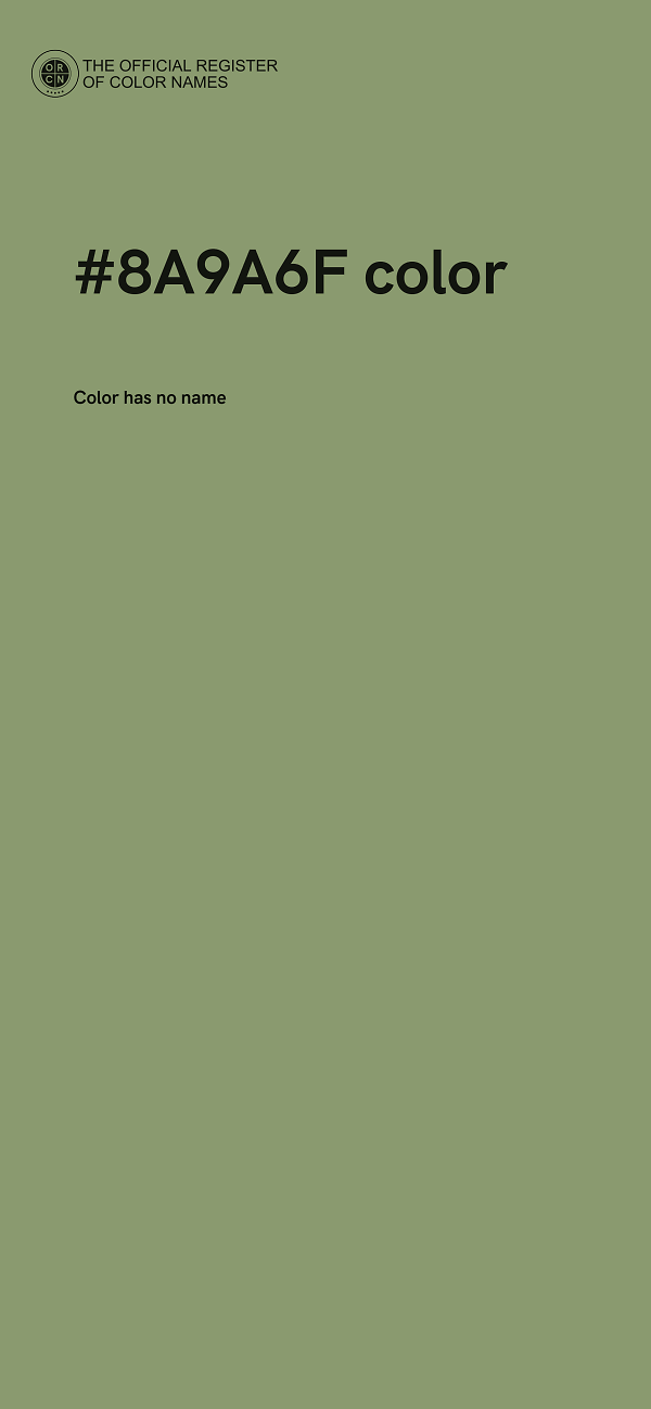 #8A9A6F color image