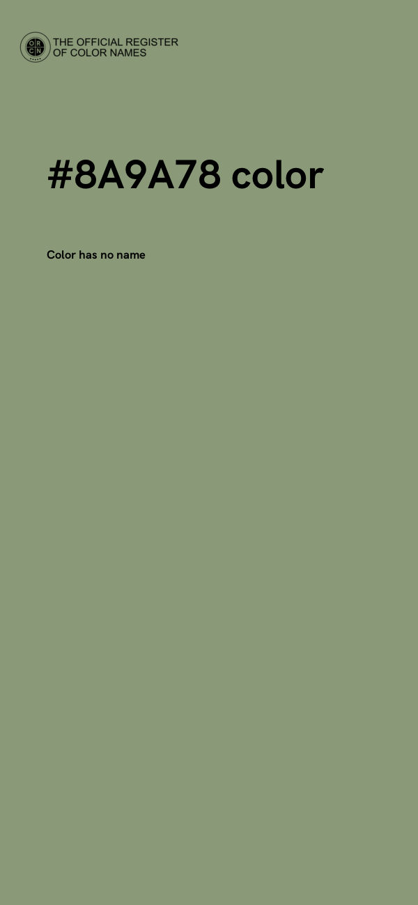 #8A9A78 color image