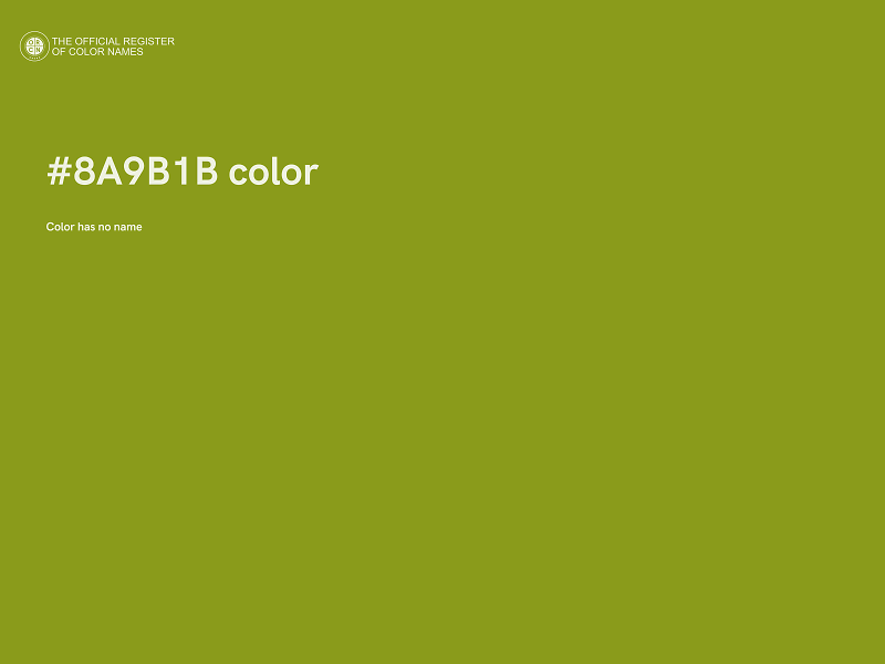 #8A9B1B color image