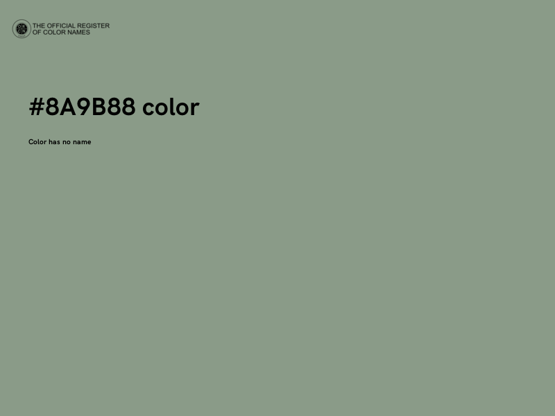 #8A9B88 color image