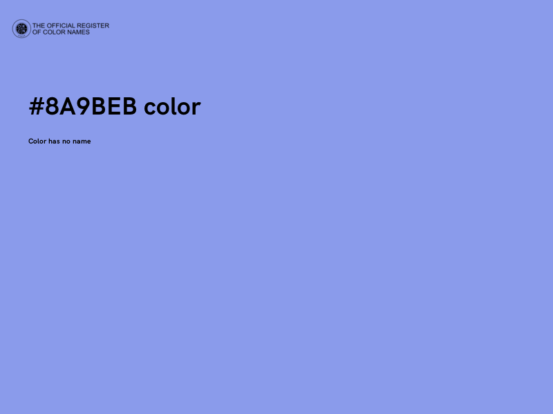 #8A9BEB color image