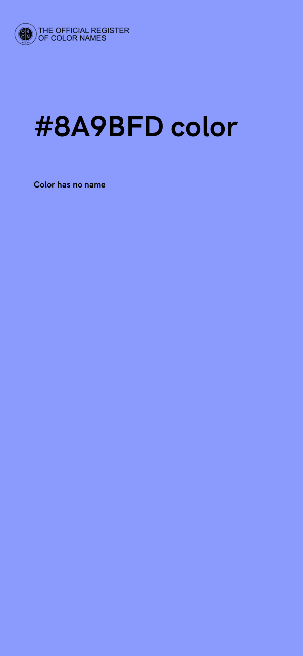 #8A9BFD color image