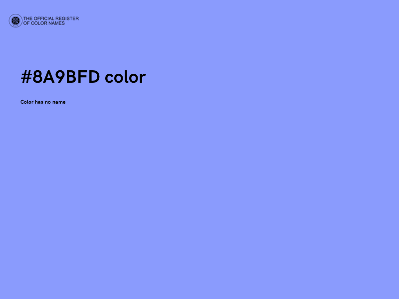 #8A9BFD color image