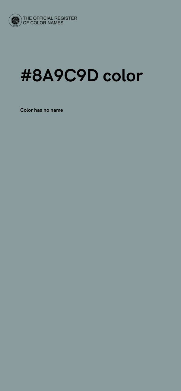 #8A9C9D color image