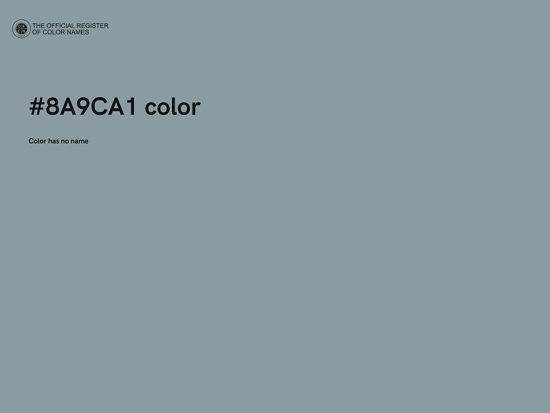 #8A9CA1 color image