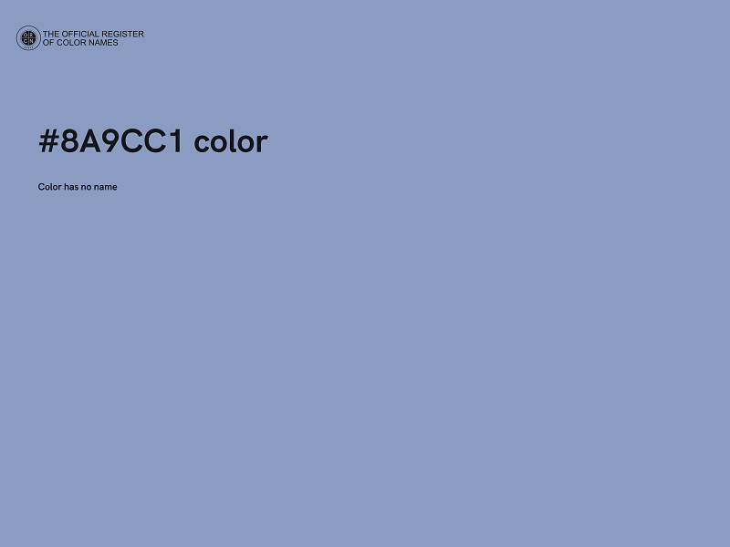 #8A9CC1 color image