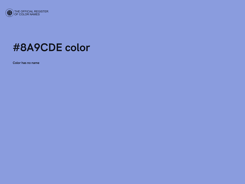 #8A9CDE color image